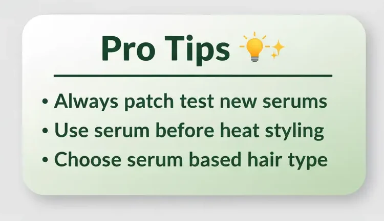 tips for hair serum use